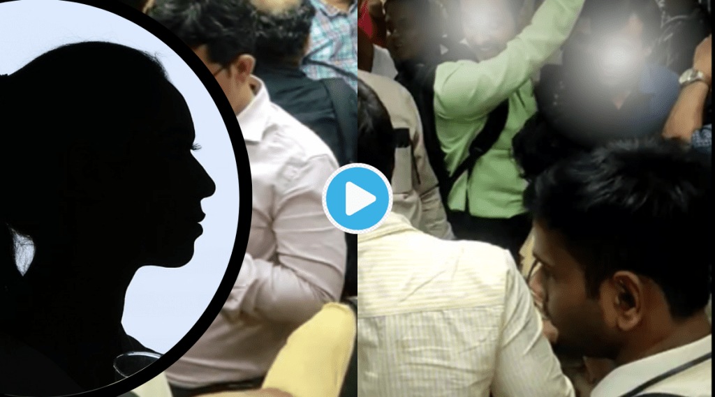 Video Women Gets In Mumbai Local Gents First Call Passenger Men Hide Faces Netizens Starts Praising Lady