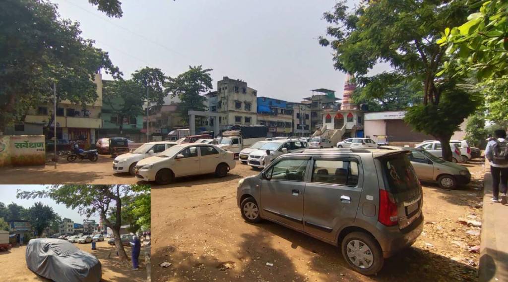 In Kopar khairane encroachment of vehicles on the playground