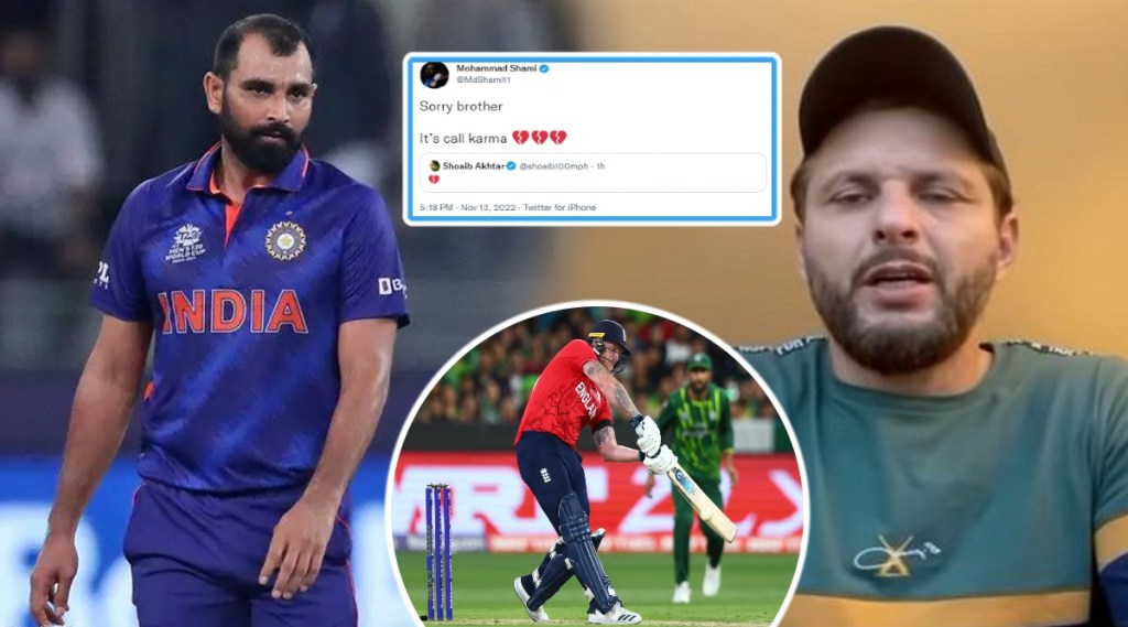 Shahid Afridi Shami Karma Tweet