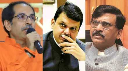 Uddhav Thackeray Devendra Fadnavis Sanjay Raut