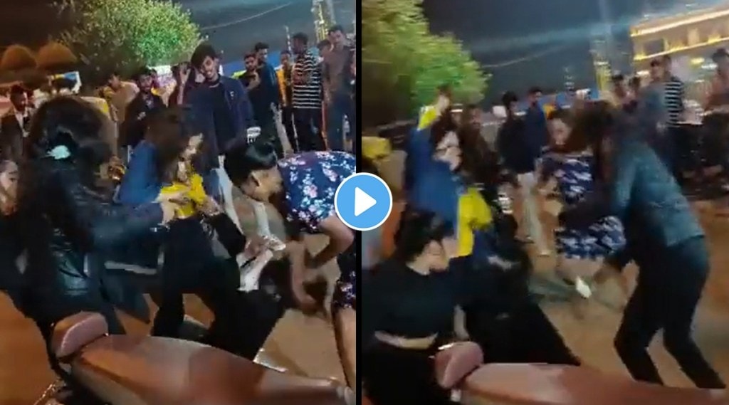 girls indore fight video