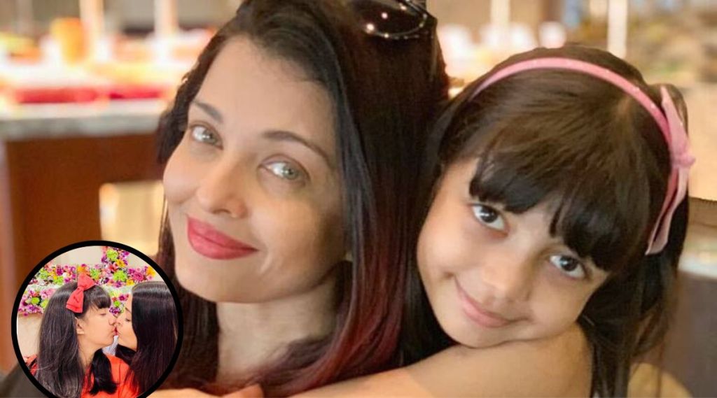 aishwarya rai lip kisses to daughter