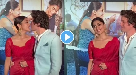 drishyam 2 fame shriya saran liplock video with husband goes viral