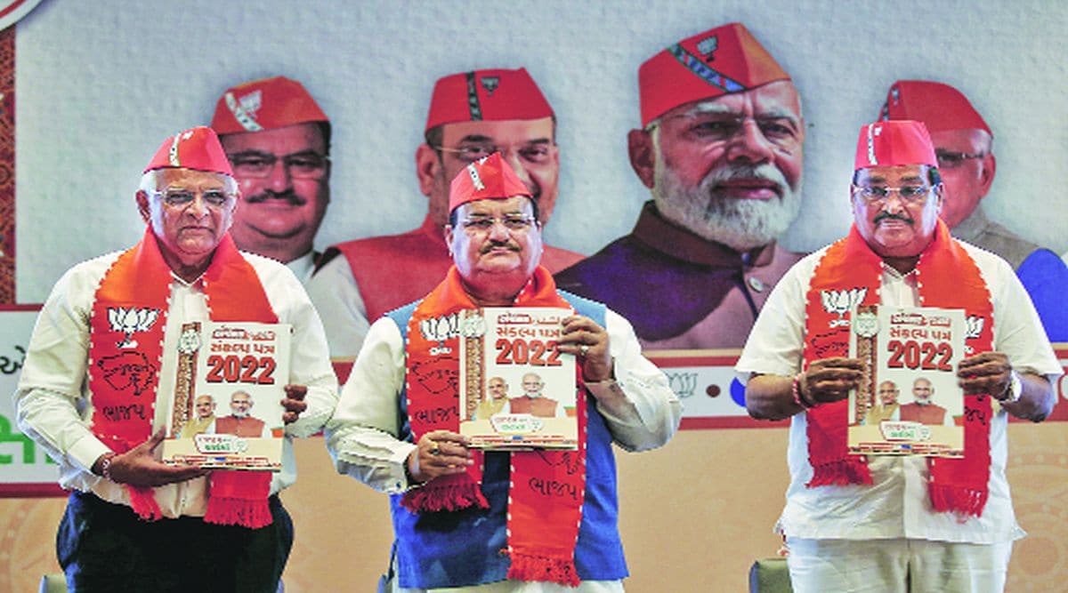 Bjp Promises Host Olympics Gujarat Full Implementation Uniform Civil Code Jp Nadda Ysh 95 4383