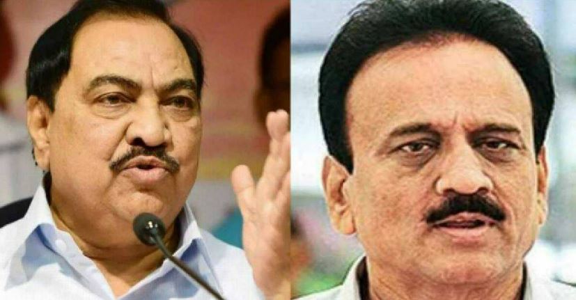 girish mahajan and eknath khadse