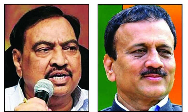 girish mahajan and eknath khadse