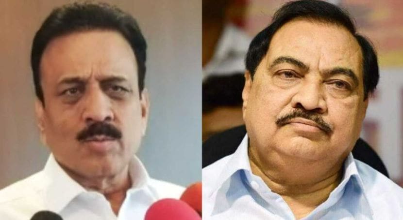 girish mahajan and eknath khadse