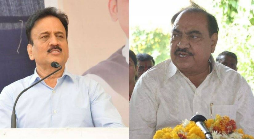 girish mahajan and eknath khadse