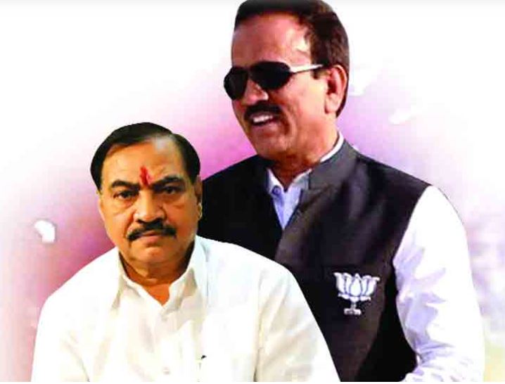 girish mahajan and eknath khadse