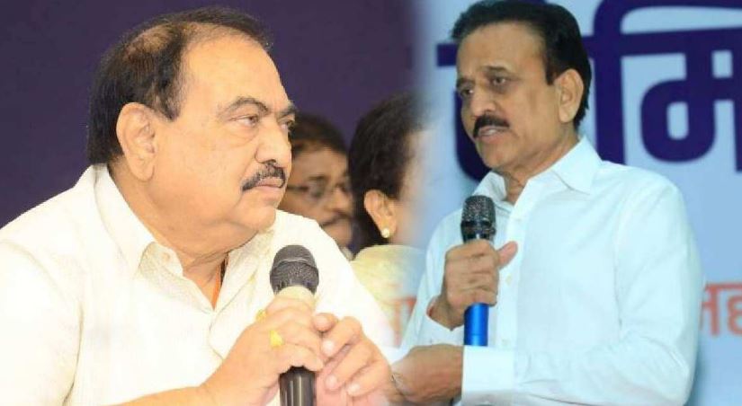 girish mahajan and eknath khadse