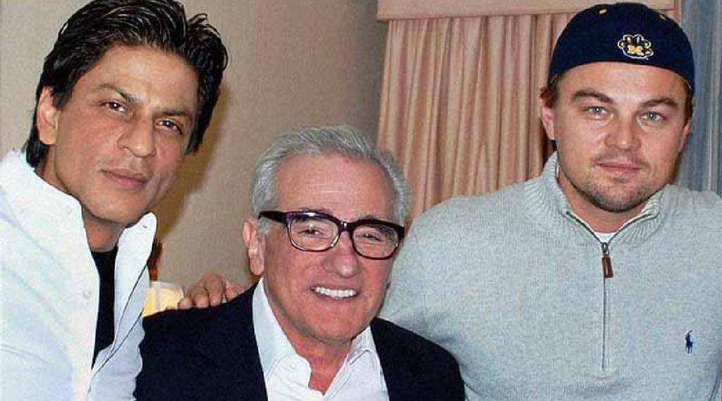 martin scorsese with srk and leondardo