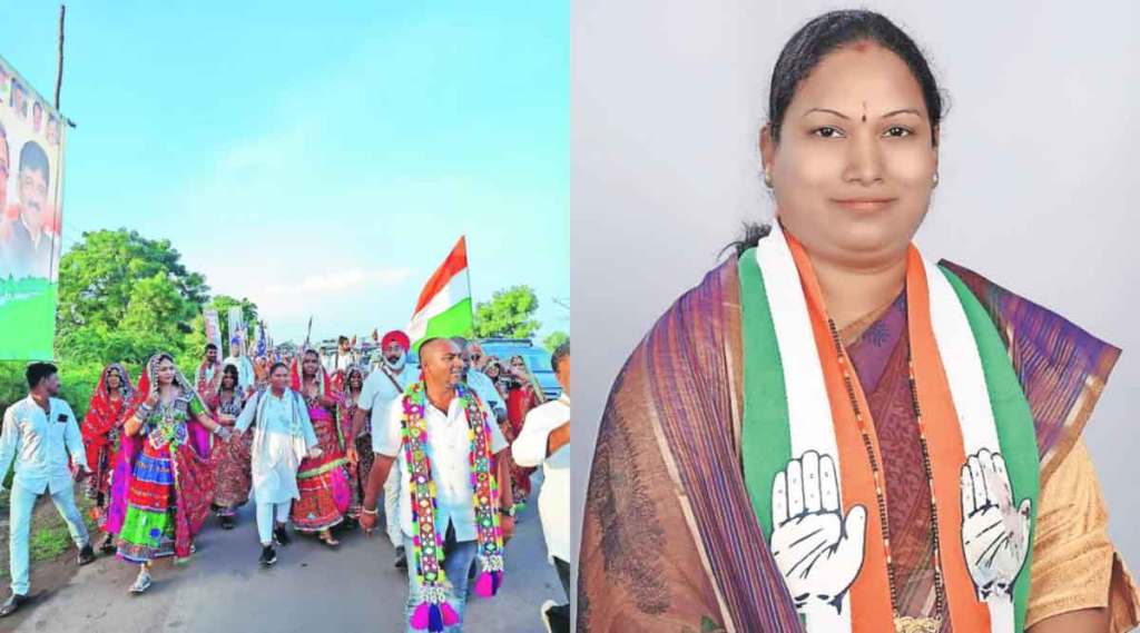 nanda mhatre of raigad in to join congress bharat jodo yatra