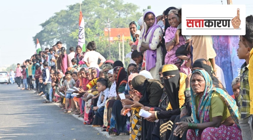 Common people on the streets to see Rahul Gandhi on the occasion of Bharat Jodo Yatra