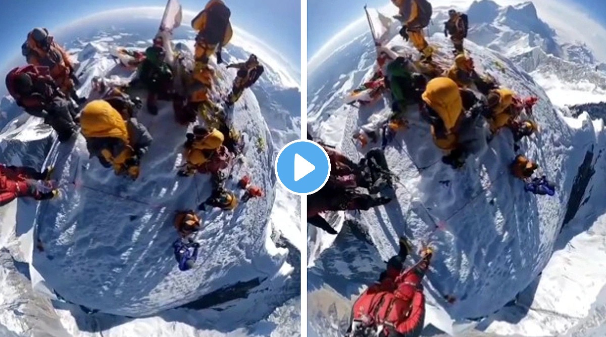 Mount Everest 360 Degree Camera View From Its Top Watch Viral Video