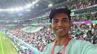 sanmay rajguru from navi mumbai is working as a volunteer in the fifa world cup mumbai