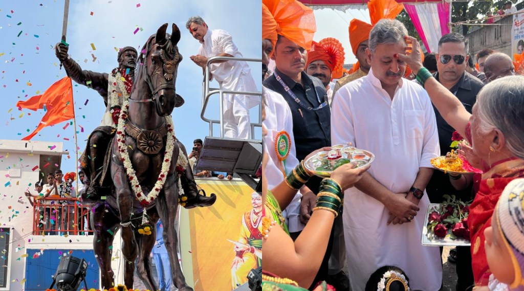 Shivaji Maharaj statue unveiled by Sambhaji Raje Chhatrapati in Belgaum