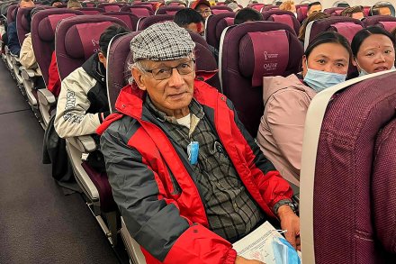 Charles Sobhraj in the Plane