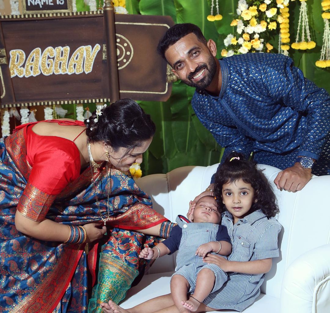 ajinkya rahane baby boy naming ceremony 2