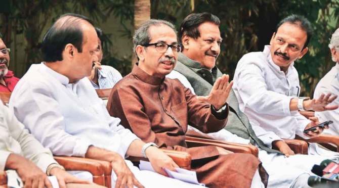 uddhav thackeray ajit pawar mva