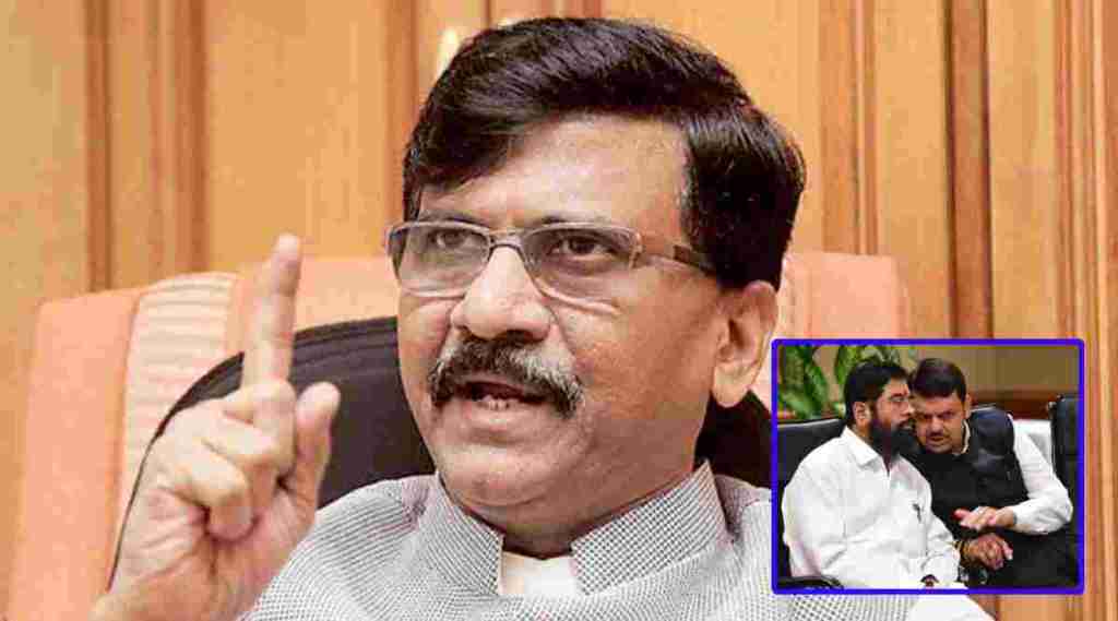 sanjay raut and eknath shinde and devendra fadnavis