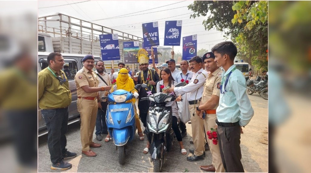 Kolsevadi traffic department action against drivers who violate traffic rules in Dombivli