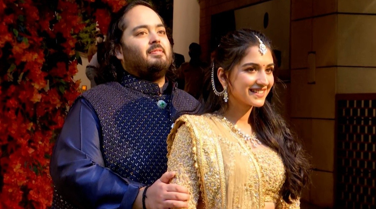 Anant Ambani and Radhika Merchant engagement