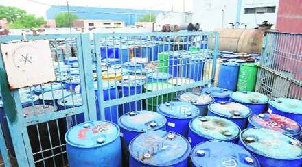 hazardous chemical seized at khambalpada