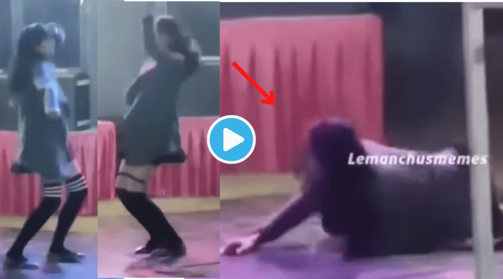 Girl Dancing Bold Moves in Short Dress Falls on Face Video Goes Viral People Wish Embarrassment ends soon