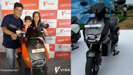 Hero Vida V1 इलेक्ट्रिक स्कूटरची डिलिव्हरी सुरू.(Photo-financialexpress) 