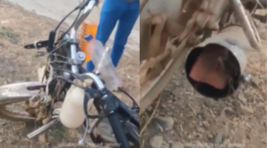 Trending Man amazing jugaad to made dangerous bike