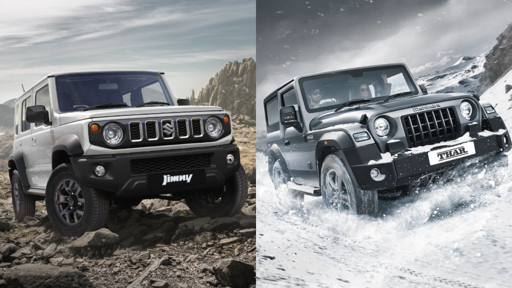 Maruti Suzuki Jimny 5-door vs Mahindra Thar