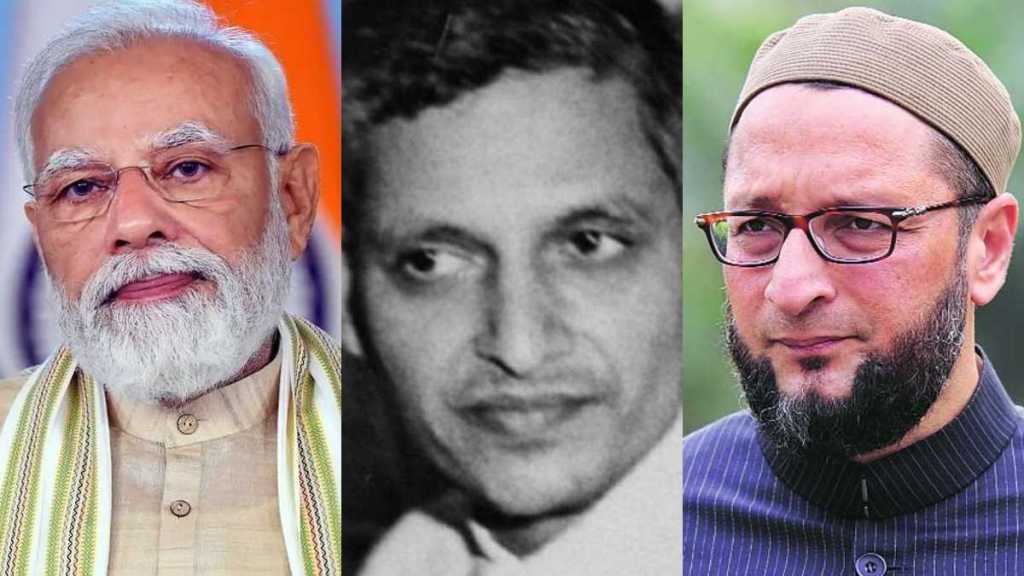 Narendra Modi Nathuram Godse Asaduddin Owaisi