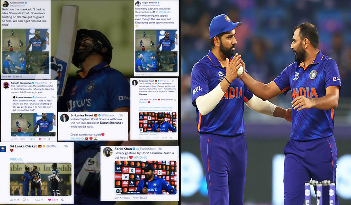 Salute to your sportsmanship of Rohit Sharma 