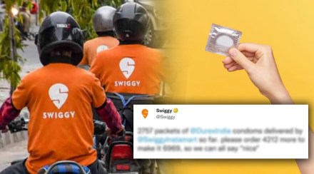 swingy tweets on condom delivery viral news