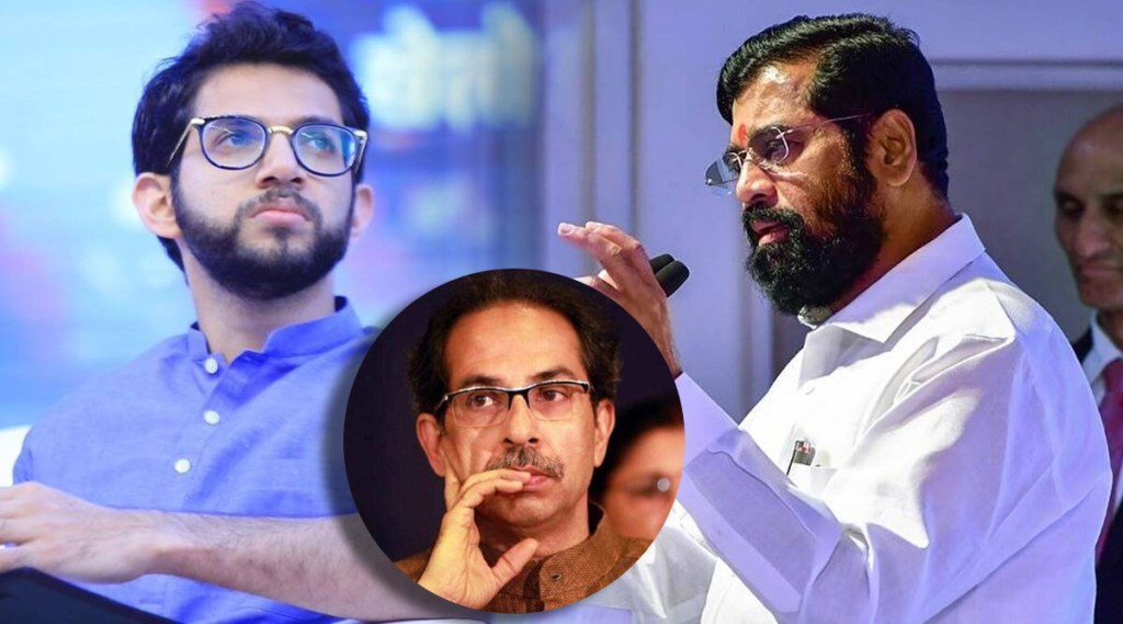 aditya thackrey uddhav thackrey eknath shinde