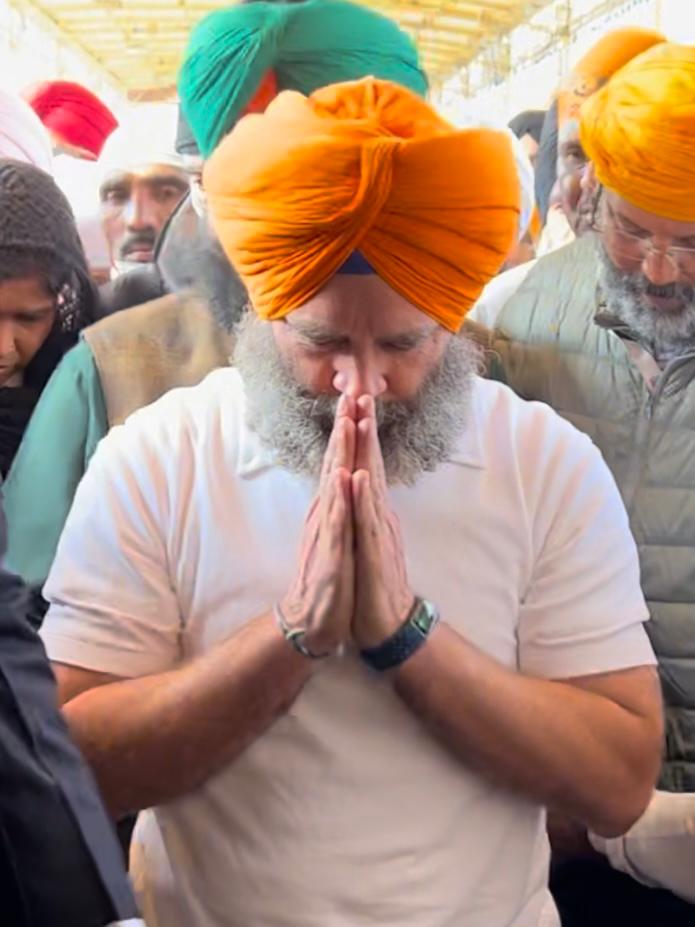 Rahul Gandhi Golden Temple