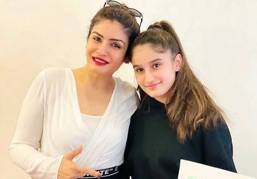 raveena tondon with daughter rasha thadani