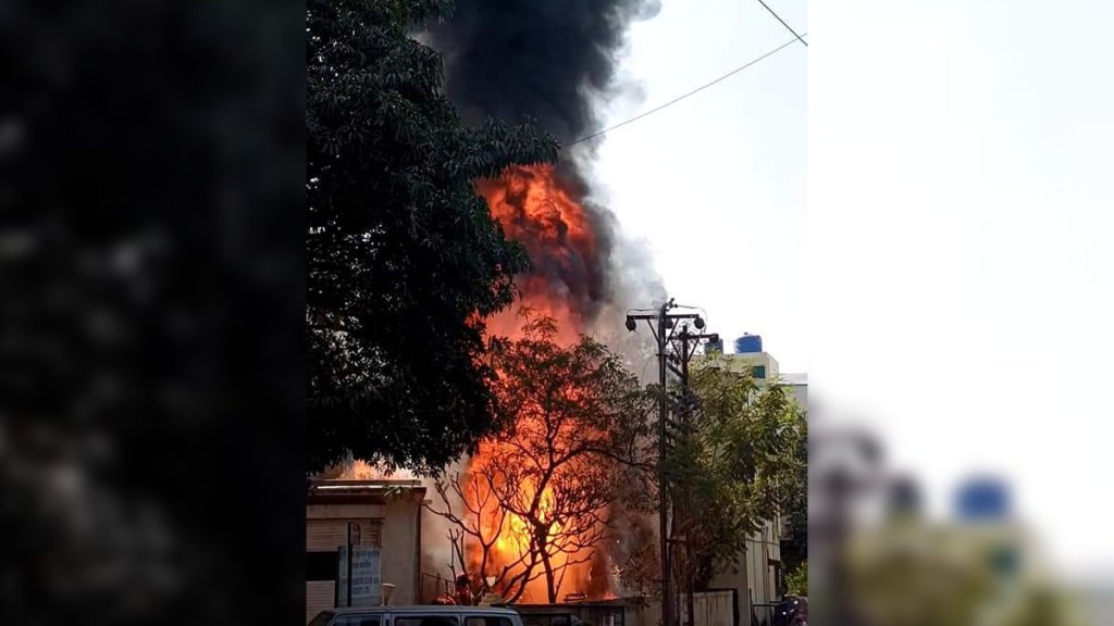 Fire at Rohitra of Mahavitaran in Wanwadi