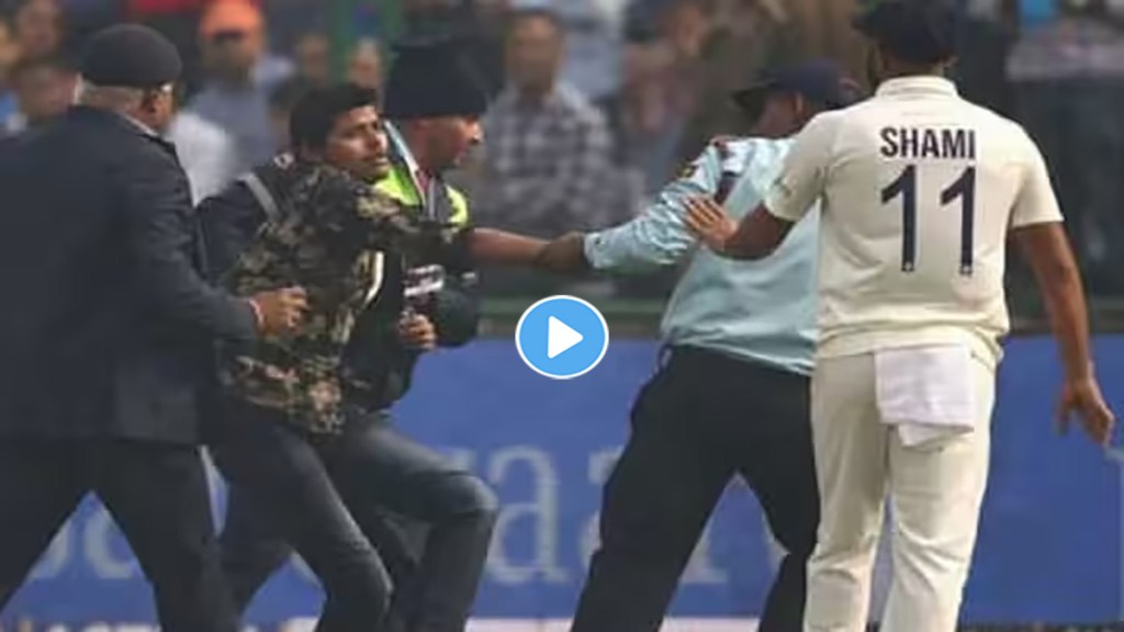 VIDEO: Security personnel were dragging the fans out of the ground then Mohammed Shami won hearts like this