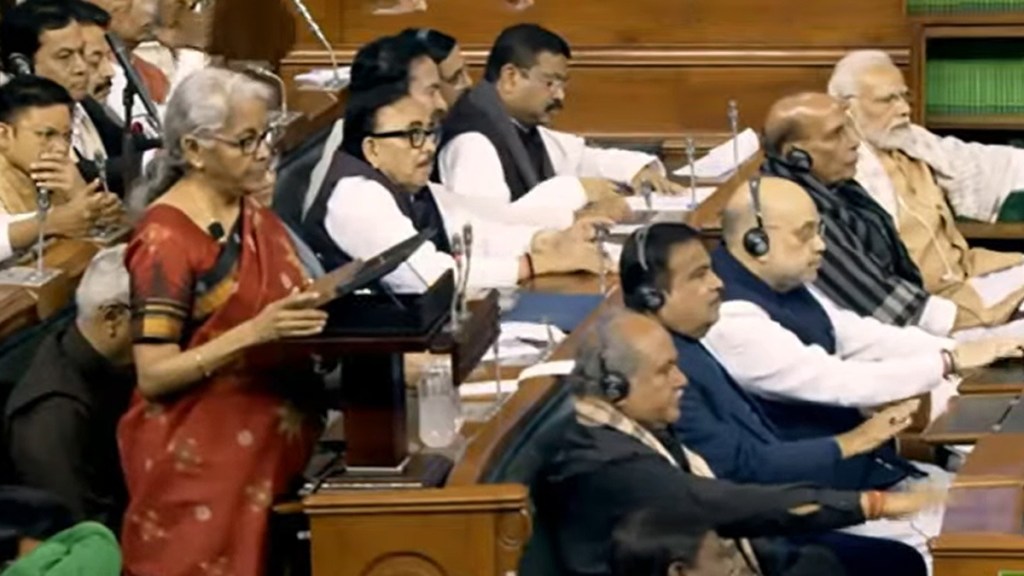 nirmala sitharaman Presenting Budget