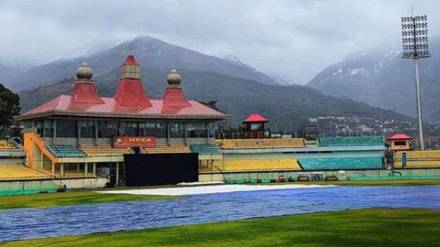 IND vs AUS 3rd Test relaid outfield in Dharamshala