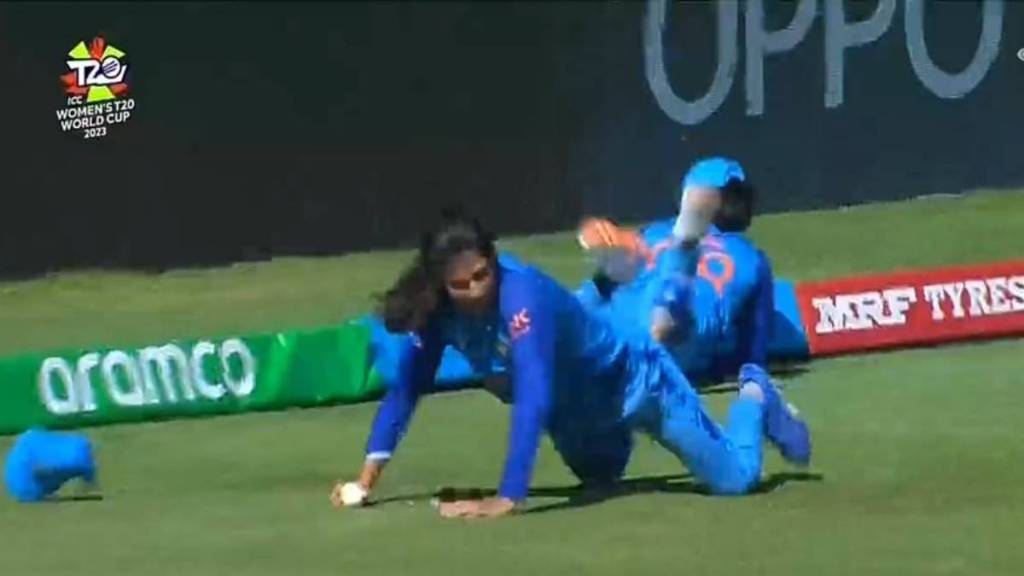 Yastika Bhatia fielded brilliantly for the Indian women's team