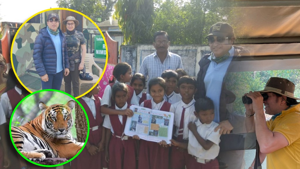 sachin in tadoba tiger forest