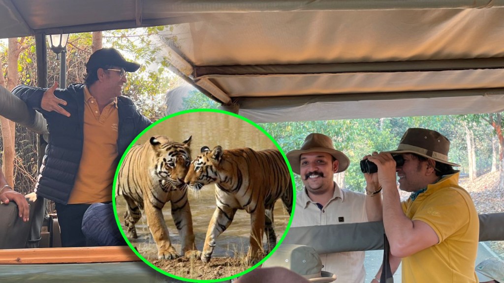 sachin tendulkar in tadoba forest