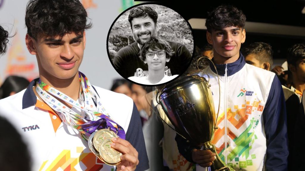 vedaant madhavan wins gold and silver medals