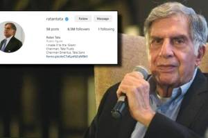 ratan tata follow only 1 profile or account on instagram tata trust