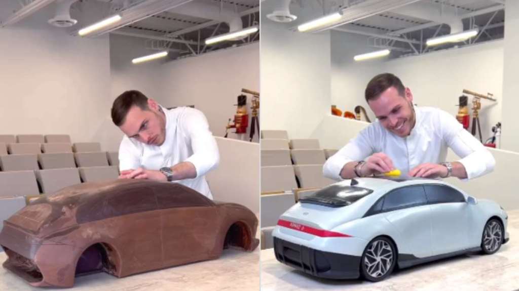 video viral chocolate electric car