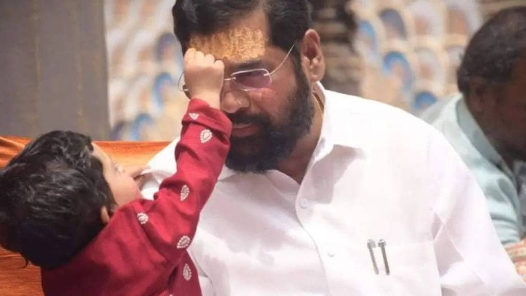 CM Eknath Shinde With His Grandson