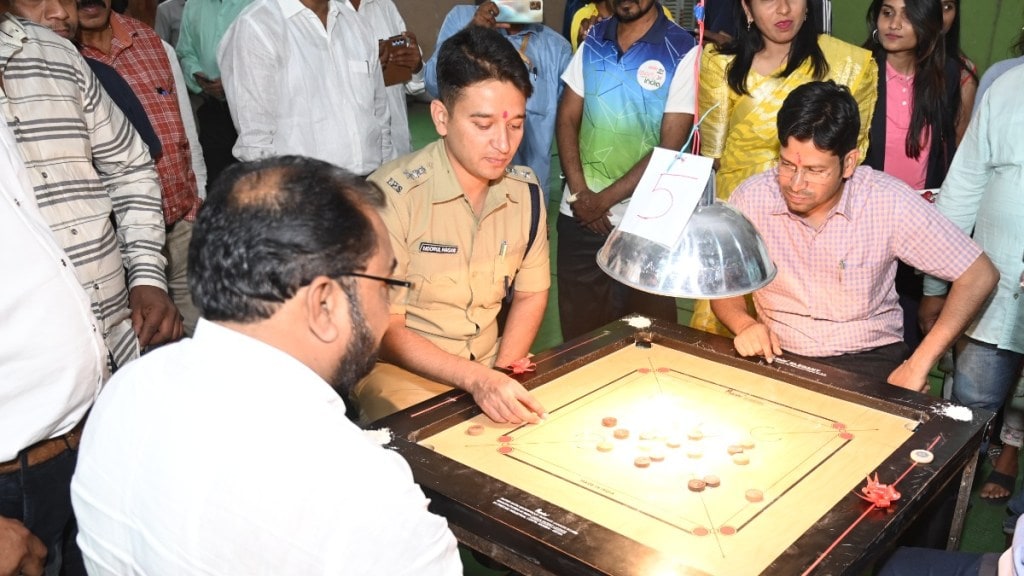 Collector Superintendent of Police and dignitaries participated in carom