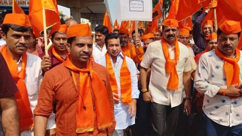 hindu jana akrosh march